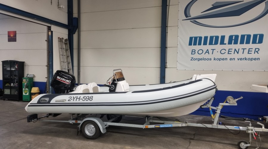 Nimarine MX450 RIB uit 2021 met Suzuki DF40A en trailer